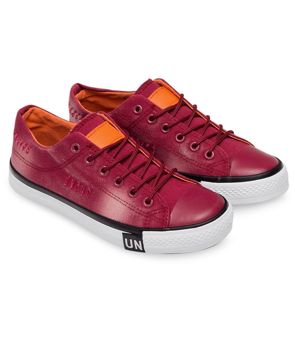 Trampki damskie Underline T-3-1013 Bordowe