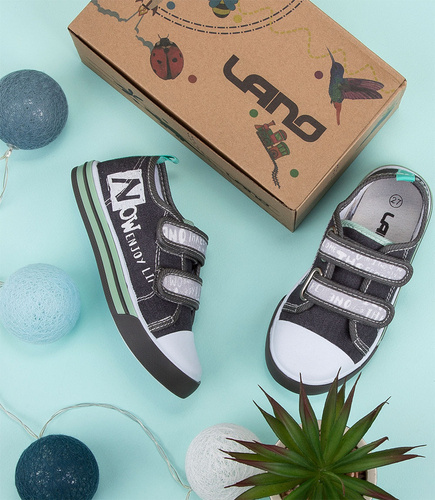 Trampki dziecięce Lano FB01 Szare