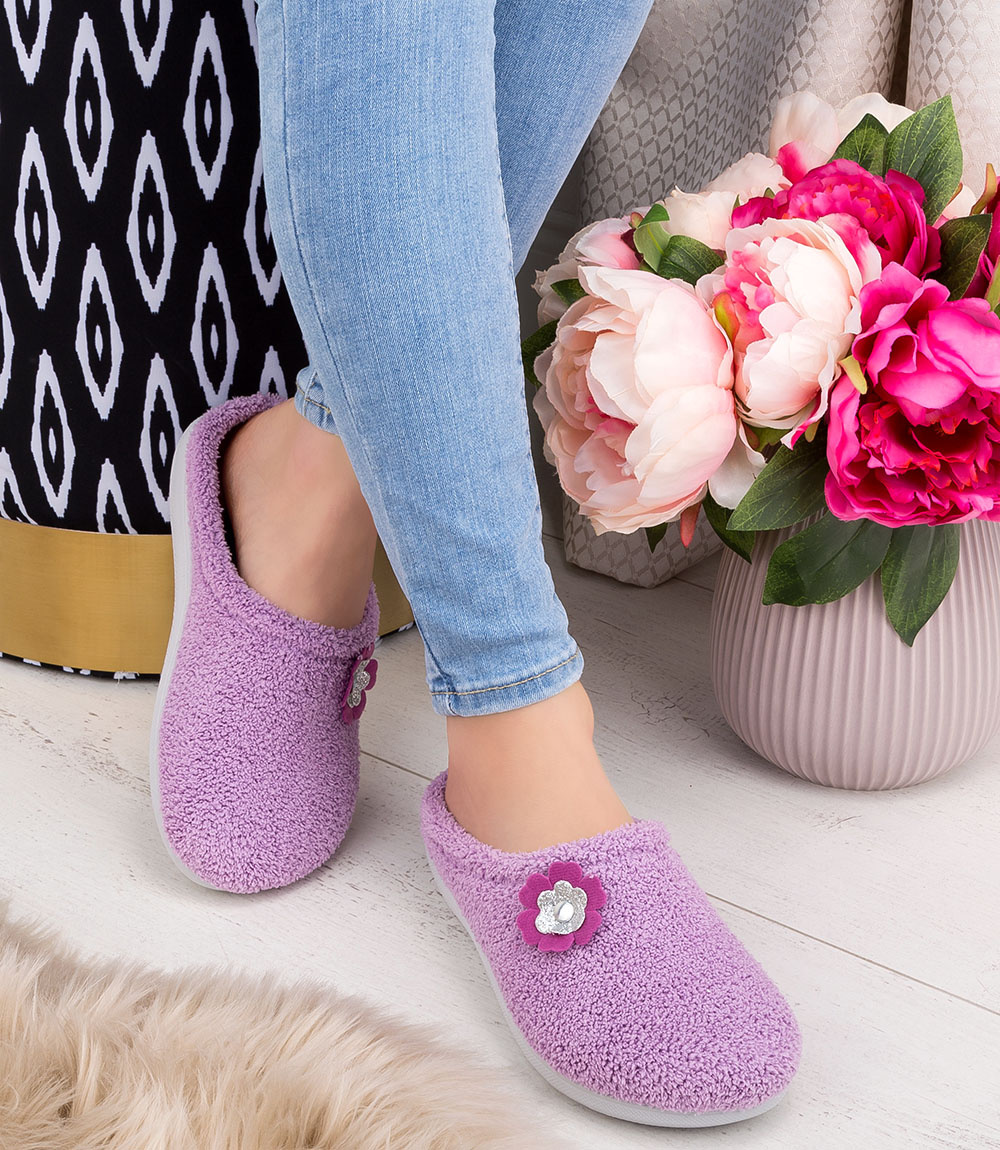 Kapcie damskie Inblu BS-45 Fioletowe