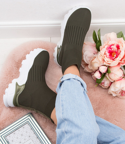 Buty sportowe damskie Day Vine Y562 Oliwkowe