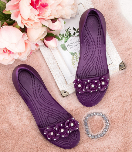 Balerinki damskie Realpaks SLJ-14F-F Ciemny Fiolet