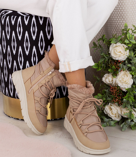 Śniegowce damskie Jankowski JK/B-3-401 Beżowe