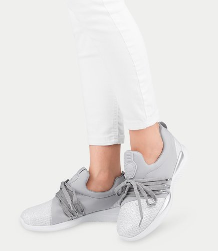 Buty sportowe damskie N/M BM1920 Srebrne