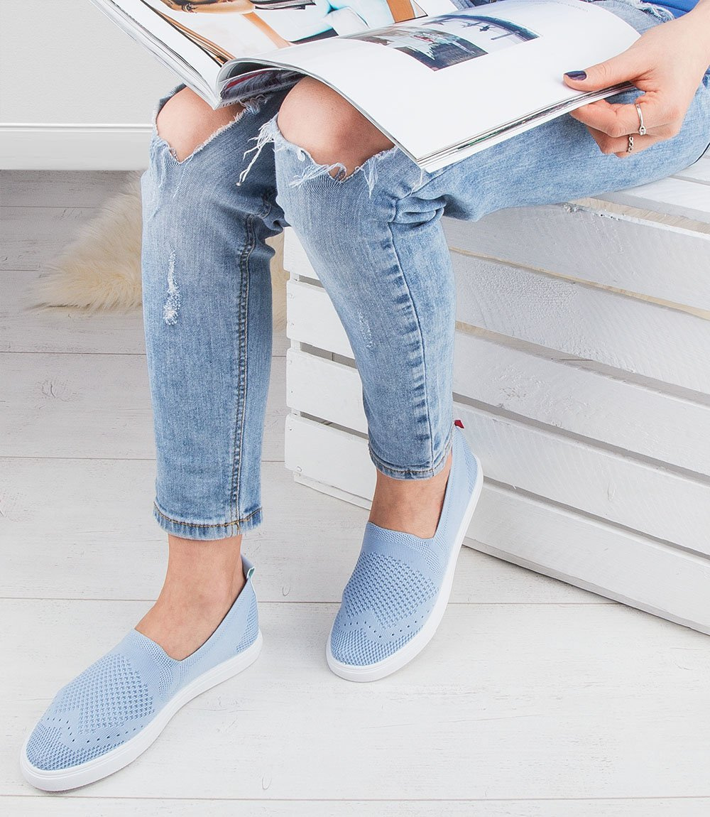 Tenisówki damskie Big Star AA274785 Niebieskie