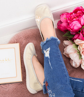 Balerinki dziecięce Befado 980Y103 Złote