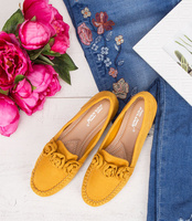 Mokasyny damskie Abloom 195-2 Żółte