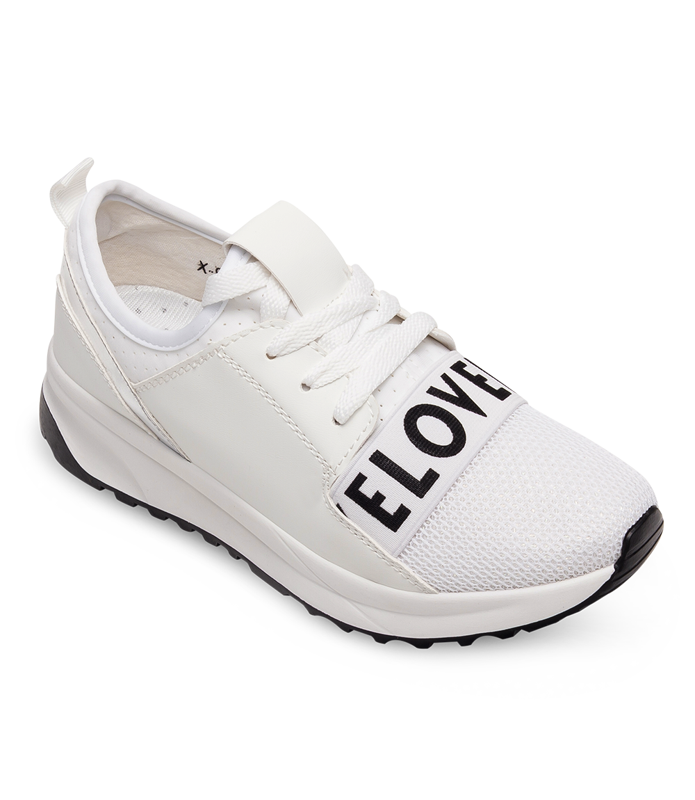 Buty sportowe damskie Ideal Shoes X-9703 Białe