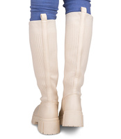 Kozaki damskie Sixth Sens JW170 Beżowe