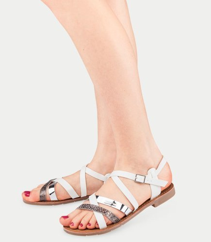 Sandałki damskie Sixth Sens H70 Białe