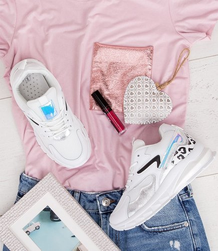 Buty sportowe Foreverfolie F3236 Srebrne