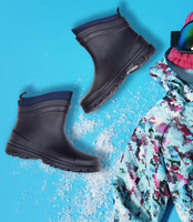 Kalosze damskie Realpaks ETBG-15VS8 Granatowo - Niebieskie