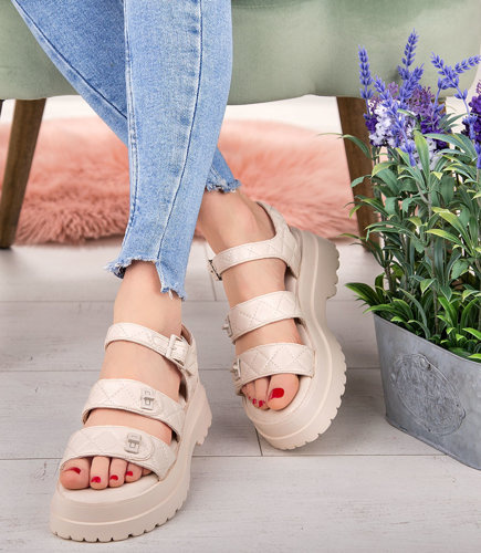 Sandałki damskie Sixth Sens RC-126 Beżowe