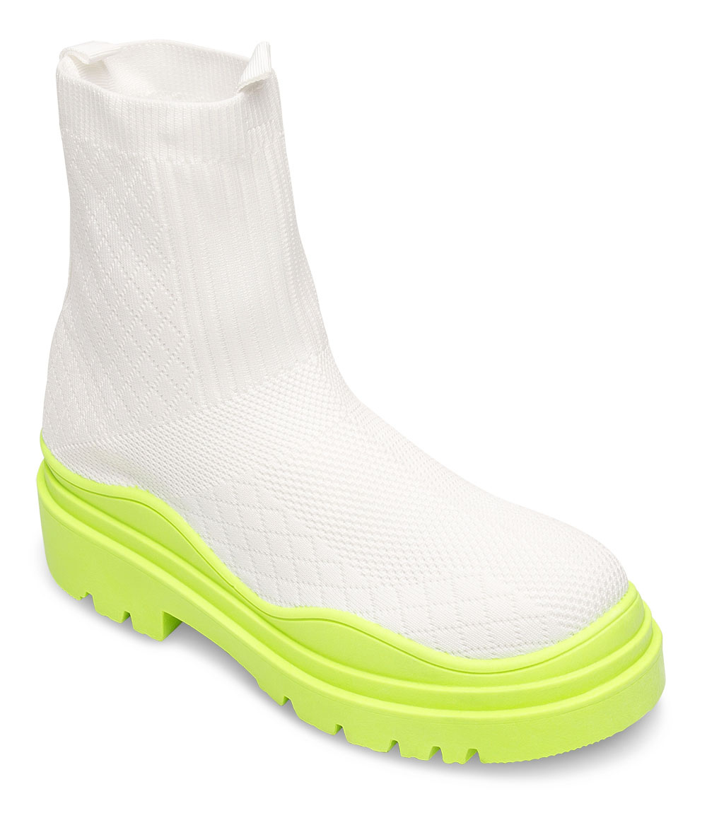 Buty sportowe N/M 88-56 Biało-Zielone