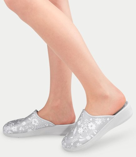 Klapki damskie Inblu 50-51 Srebrne