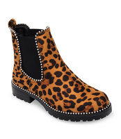 Botki damskie N/M 18981 Panterka