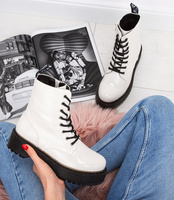 Glany damskie Foreverfolie HQ109 Białe