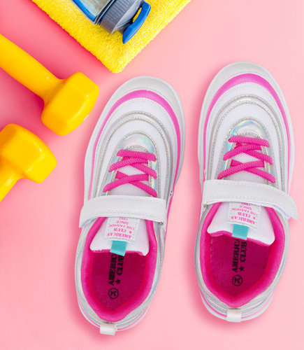 Buty sportowe dziecięce American Club ES65/22 Białe