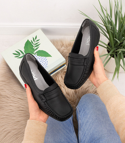 Mokasyny Pesco 343 Czarne