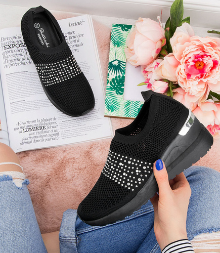 Buty sportowe damskie Skotnicki P-3-0589 Czarne