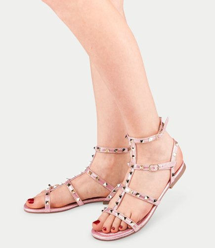 Sandałki damskie Sixth Sens H56 Szampańskie