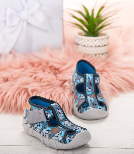 Tenisówki dziecięce Befado 190P104 Szare