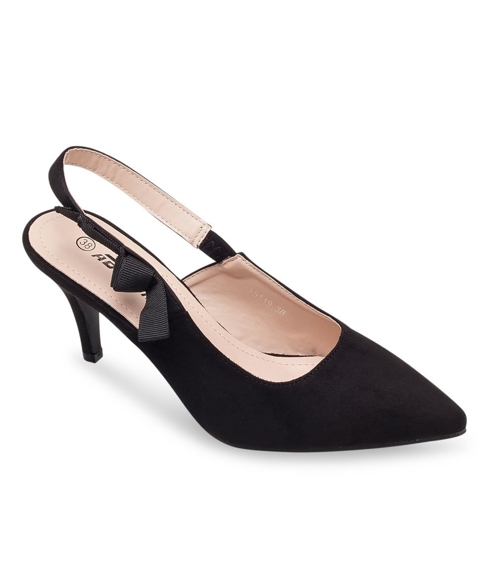 Czółenka damskie Abloom A5119 Czarne