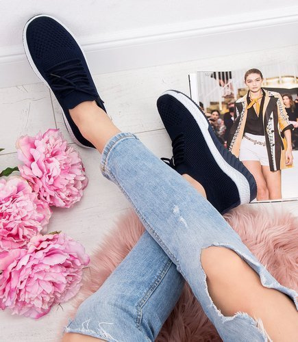 Buty sportowe damskie N/M LG26 Granatowe