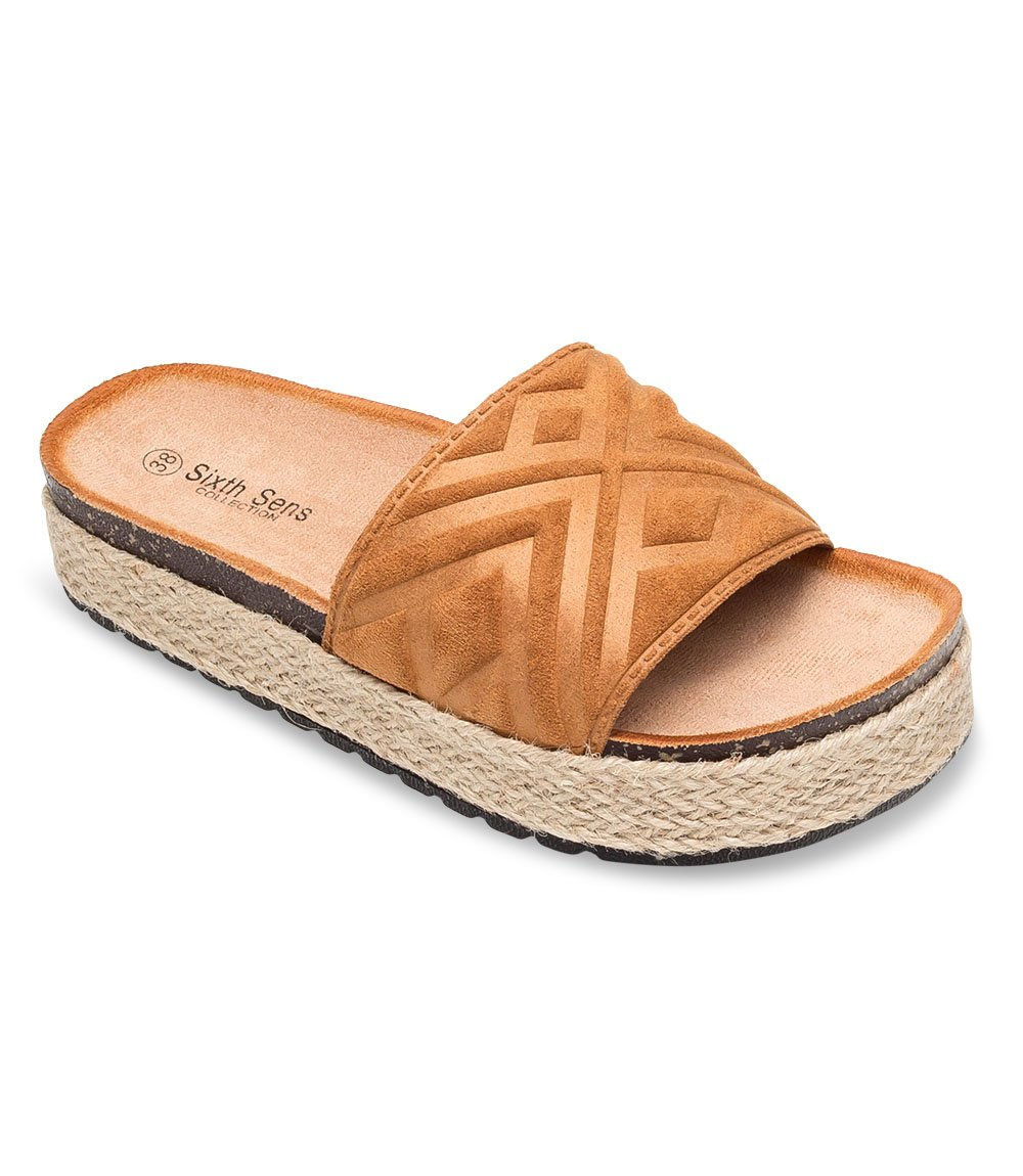 Klapki damskie Sixth Sens H11 Brązowe