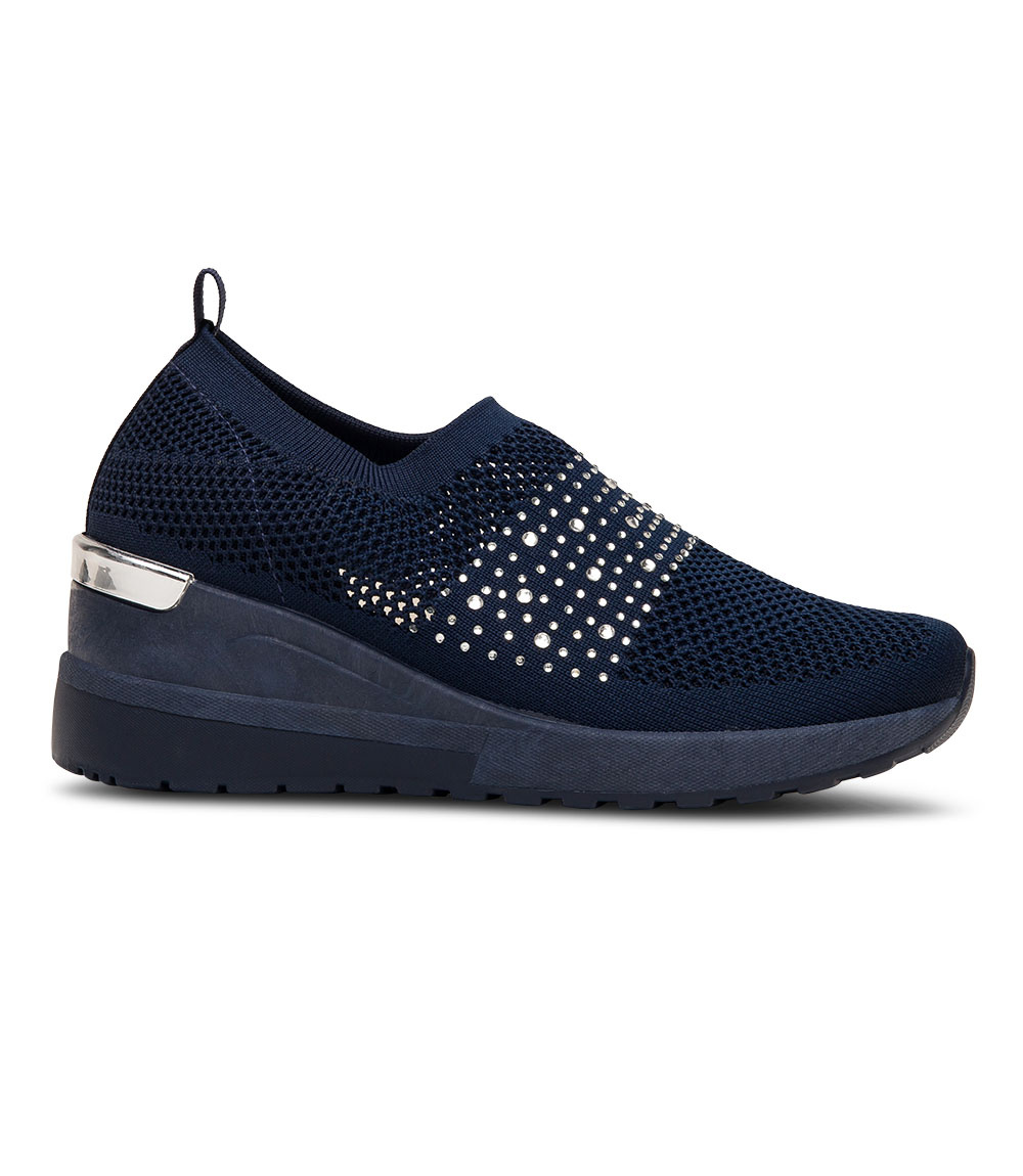 Buty sportowe damskie Skotnicki P-3-0589 Granatowe