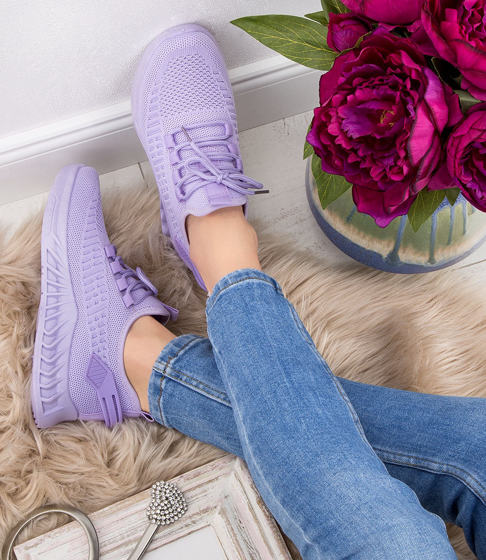 Buty sportowe damskie N/M 88-55 Fioletowe