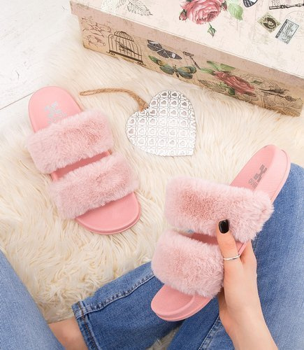 Klapki damskie Queen Vivi 98-35 Różowe