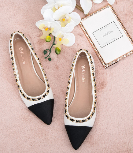 Balerinki damskie Bellamica Y2042 Białe