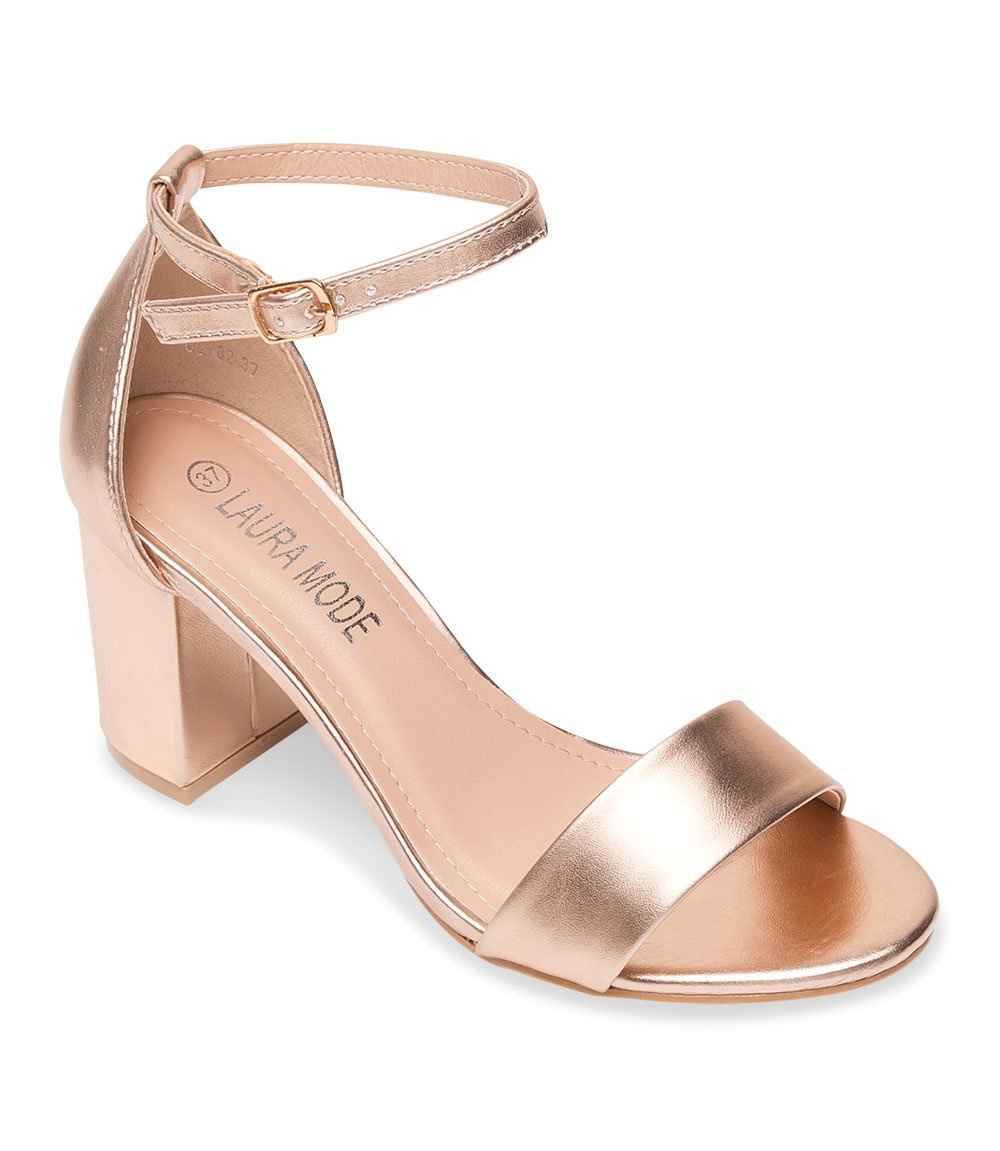 Sandałki damskie Laura Mode QL-82 Szampańskie