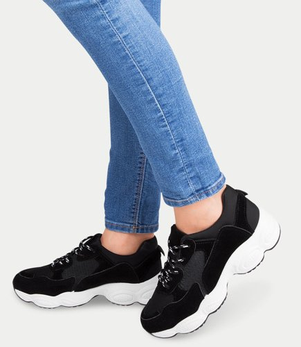 Buty sportowe damskie N/M 2018-A02 Czarne