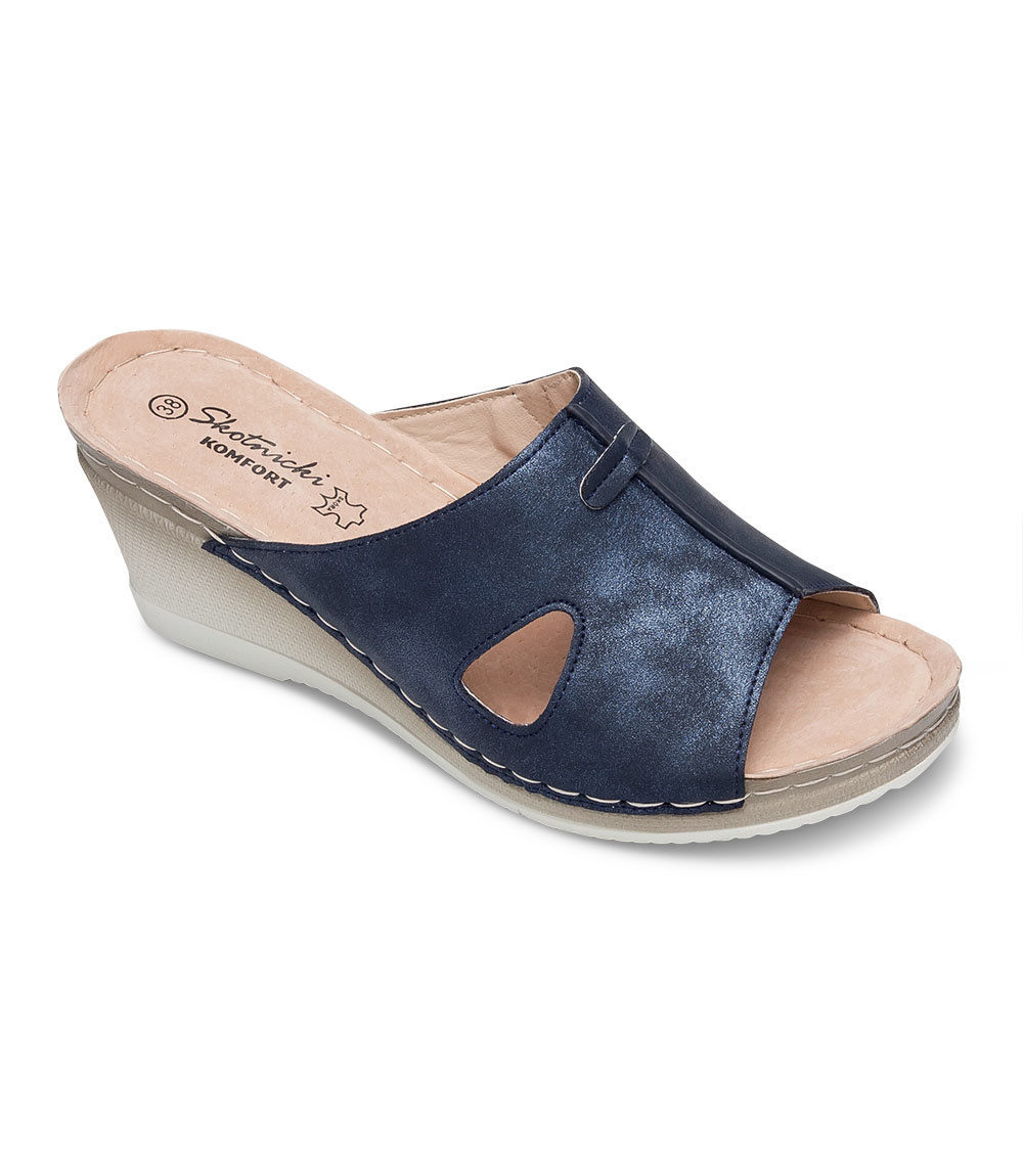 Klapki damskie Skotnicki KL-3-0522 Granatowe