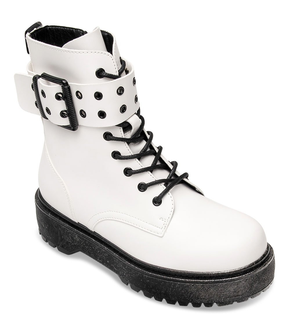 Glany damskie N/M KS-1257 Białe