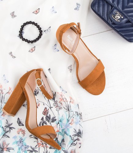 Sandałki damskie Sixth Sens S112 Brązowe