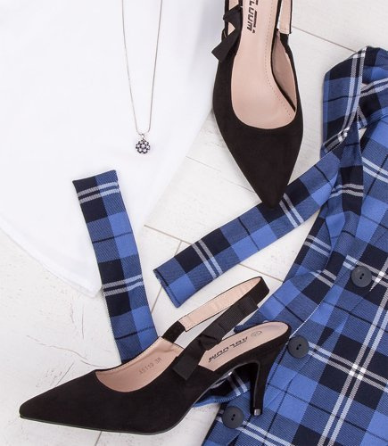 Czółenka damskie Abloom A5119 Czarne