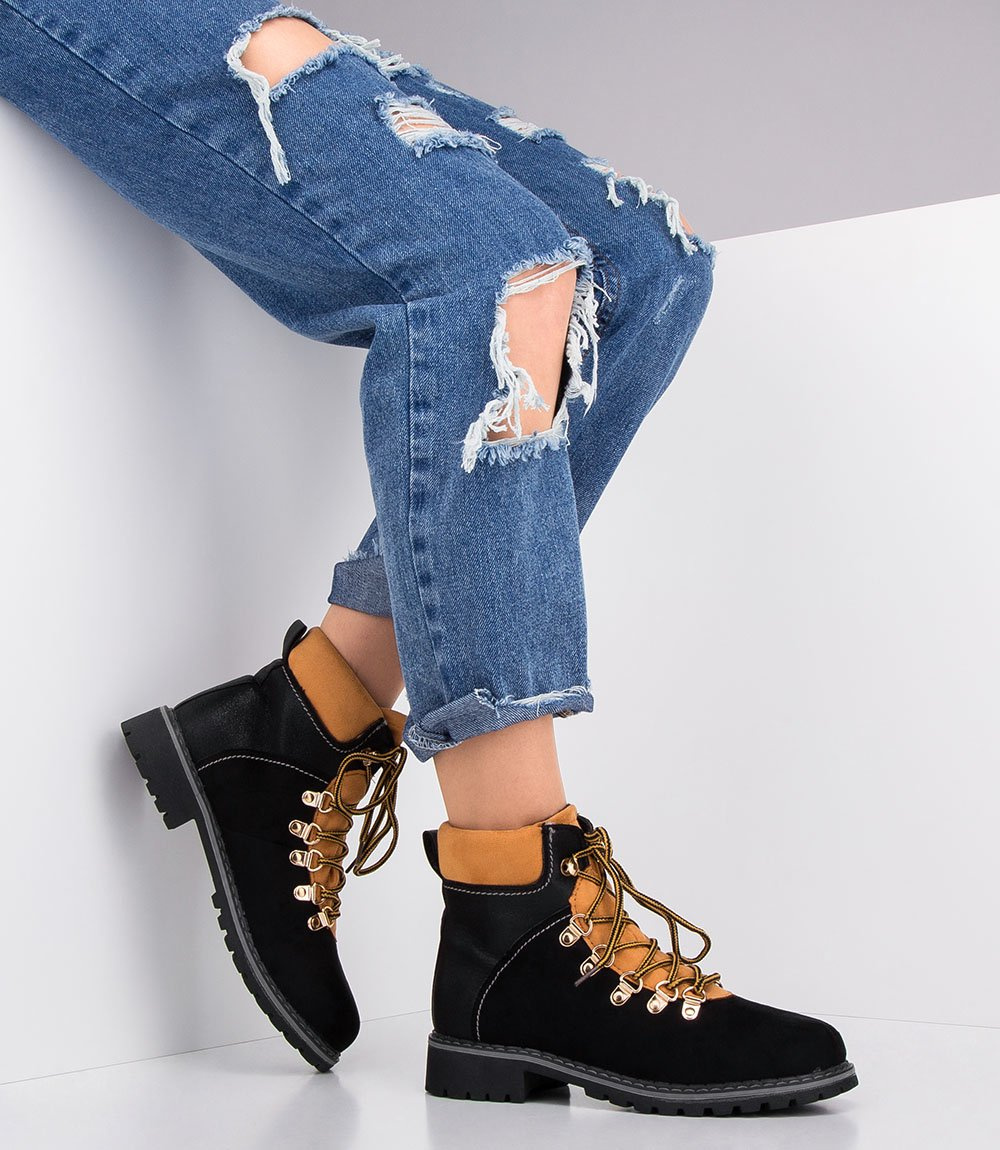 Trapery damskie N/M BK-29 Czarne