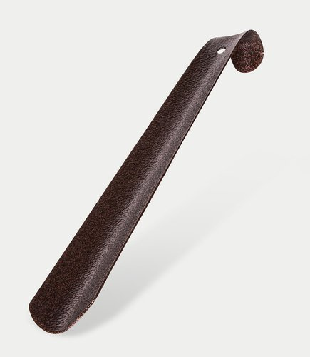 Metalowa łyżka do butów 31 cm Brązowa