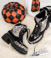 Botki damskie Bestelle HQ102 Skóra Węża