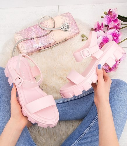 Sandałki damskie Shoesita K-8057 Różowe