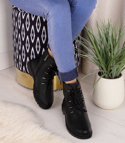 Botki damskie Jankowski JK/B-3-207 Czarne