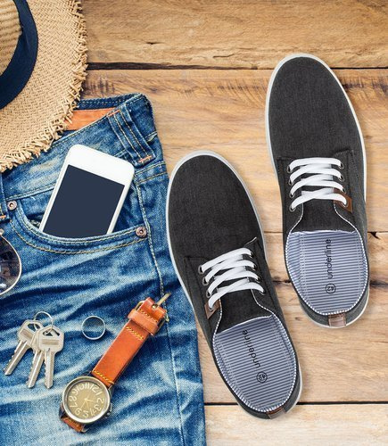 Tenisówki męskie Underline T-4-0917 Czarne