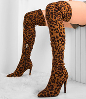 Kozaki damskie Bello Star B8990 Panterka