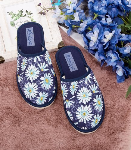 Kapcie damskie Natural Style NS-068 Granatowe