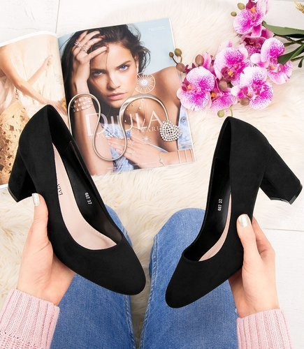 Czółenka damskie Queen Vivi 687 Czarne