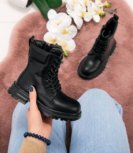 Botki dziewczęce Rock & Joy 7507-2A Czarne