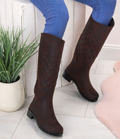 Kalosze damskie Realpaks SG-14/1 Brązowe