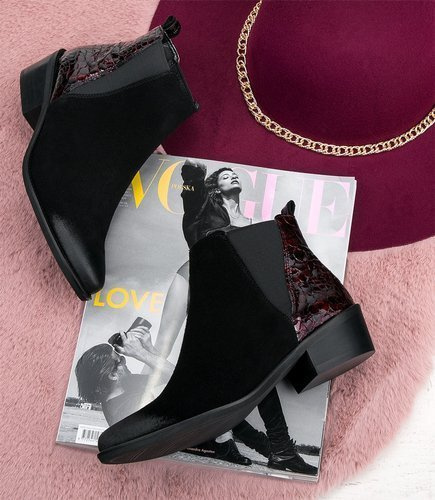 Botki damskie Stagórs 1565-03 Czarne